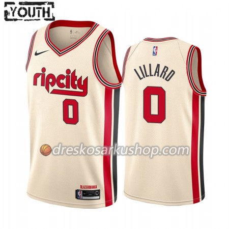 Dječji NBA Dres Portland Trail Blazers Damian Lillard 0 Nike 2019-20 City Edition Swingman
